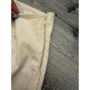 Anthropologie Women's 2 Linen Blend Wide Leg Sailor Pants Cream Side Buttons thumbnail 5