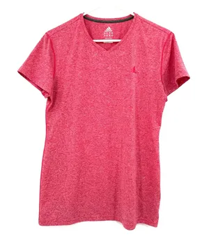 Adidas Size Large Climalite Short Sleeve‎ T-Shirt Tee Top V Neck Athletic Active thumbnail 1