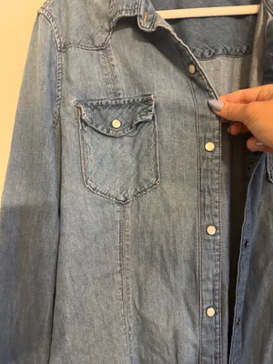 EUC Gap 100% Cotton Western Denim Button Down Dress thumbnail 4