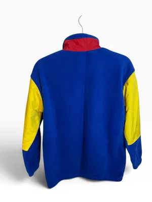 IZOD Vintage Royal Blue Colorblock Quarter Zip Fleece thumbnail 2