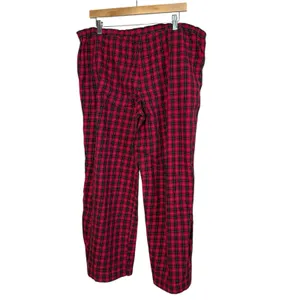 Victoria's Secret Red Plaid 2 Piece Pajama Set XL Holiday Christmas Heritage‎ thumbnail 5