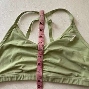 Gymshark Light Green Ruched Sports Bra XS-S Yoga Activewear thumbnail 5