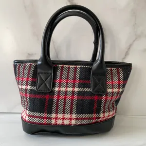 Mini Wool Plaid Monogram  Purse- Vintage thumbnail 4