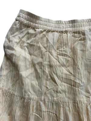 Vintage Butter Yellow Maxi Skirt Boho Cottage Hippie Western Earthy Indie thumbnail 4