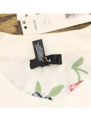Aqua Womens Fruit Embroidered Sweatshirt PV-T80268A White L thumbnail 7
