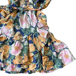 NEW Anthropologie Floral Wrap Mini Dress thumbnail 7