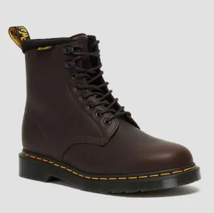 Dr. Martens W6 M5 WarmWair Pascal 1460 Leather Lace Up Boots Dark Brown NWT thumbnail 1