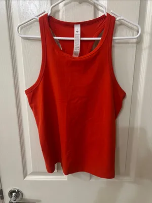 Lululemon Align Waist-Length Racerback Tank Top in Cherry Ember thumbnail 3