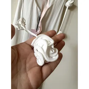 Oh Polly Aldona Slinky Jersey Rose Detail Evening Gown White Size 2 New thumbnail 11