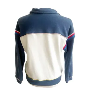Anthropologie Pilcro 3/4 Zip Pullover Sweater Rugby Style Collared Size XS Blue thumbnail 3