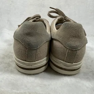 Birkenstock Bend Low Canvas Suede Sneakers Sandcastle Beige Tan 40 L9 M7 1031‎ thumbnail 5
