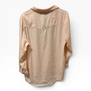 American Eagle Button Down Women‎ XL Peach Excellent Studded Western Long Sleeve thumbnail 5