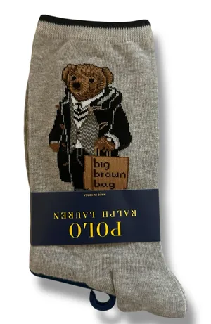 Polo Ralph Lauren Bear Socks Bloomingdale's 2025 Shopping Bear Women’s Gray thumbnail 1