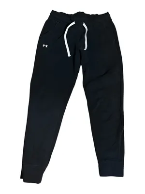 Under Armour Black Fleece-Lined Joggers thumbnail 1