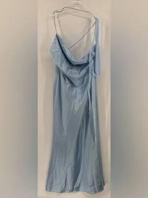Peppermayo Too‎ Sweet Satin Maxi Dress - Blue size 14 NWT thumbnail 4