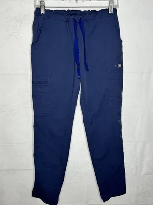Figs Navy Blue Scrub Bottoms Straight Legs Women's Size XS (26x29) thumbnail 1