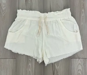 Ocean Drive White Shorts with Drawstring Waist thumbnail 1