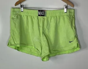 Nike Retro‎ Neon Green Shorts Size Large thumbnail 1