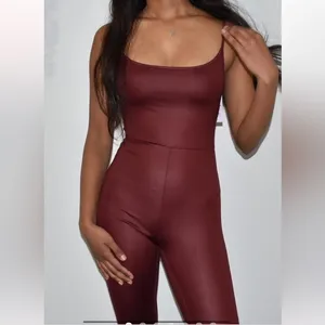 Wild Fable Liquid Burgundy Bodysuit Jumpsuit Woman’s Size Small | NWT thumbnail 2