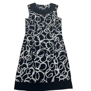 ALYX Dress Women's Size 6‎ Sleeveless Black White Mod Circle Print Career thumbnail 5
