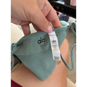 Alo Yoga Seamless Modal Ribbed Delight Bralette large L thumbnail 3