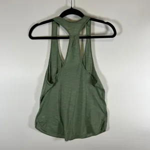 Lululemon Love Tank Top Women Sage Green Heathered Racerback Athletic Yoga Shirt thumbnail 4