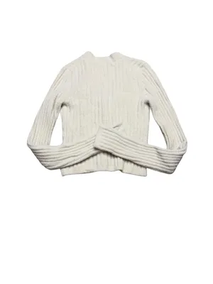 🧶 Wilfred Free 2XS Ribbed Button Front V Neck Cardigan Sweater Nylon 🧶 thumbnail 6