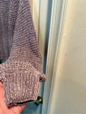 Altar'd State Mauve Waffle-Knit Crew Sweater thumbnail 5