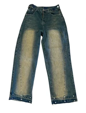 Aelfric Eden Faded Denim Stud Jeans, Size 27 NWT thumbnail 1