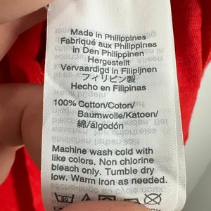 J‎ Crew Bellissima Beautiful Red Pink Cotton Lightweight 100% Cotton T Shirt thumbnail 6