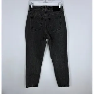 Abercrombie &‎ Fitch The Mom High Rise Jean Curve Love Black Denim Size 26/2 thumbnail 6
