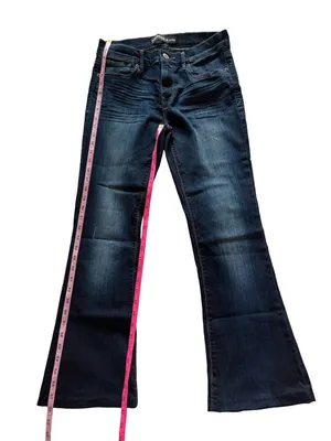 Express Mia Slim Flare Mid Rise Jeans Size 8 thumbnail 4