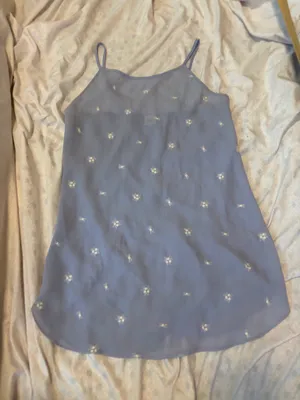 Gilligan & o’malley purple floral slip dress thumbnail 1