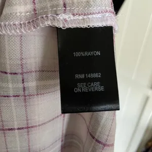 Torrid Womens Blouse 0 L 12 Berry Purple & Ivory Plaid Tie Front Midi Dolman NEW thumbnail 7