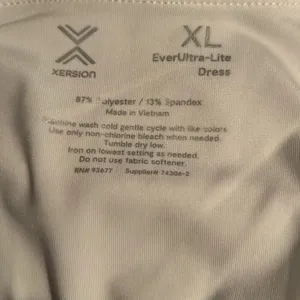 Xersion Everultra-Lite Sleeveless Tennis Dress Size XL White nwt (0246) thumbnail 5