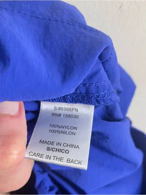 Love Tree Nylon Cargo Pants size S Blue Purple Parachute Jogger Lightweight thumbnail 10