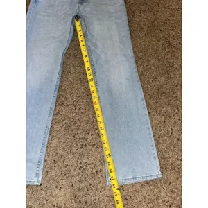 Hollister Men's Blue Light Wash Denim Straight Jeans Stretch 5-Pocket thumbnail 7