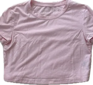 SHEIN Cropped Pink Tee thumbnail 1