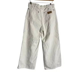 Wrangler World Wide Cream Wide Leg High Rise Western Denim Jeans Size 30x28 thumbnail 10