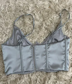 White Fox blue corset top thumbnail 5