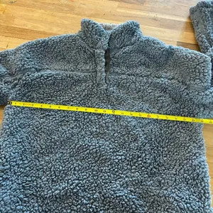Thread & Supply Blue Daydream Sherpa Pullover Sweatshirt M thumbnail 4