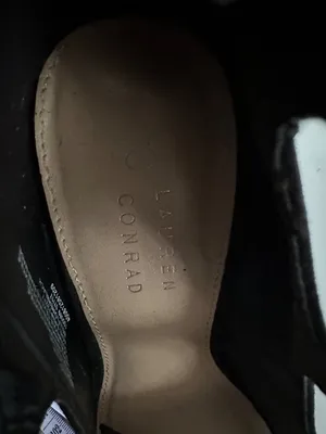 Lauren Conrad Women’s 8.5 Black Block Heel Shoes Academia Romantic Y2K 90s Fall thumbnail 9
