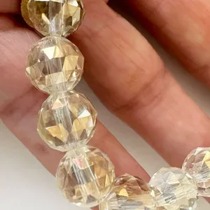 Clear beaded stretchy bracelet thumbnail 5