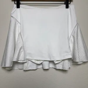 NEW‎ MICHI Women 1-Love Tennis Skirt Medium White Merletto Mesh Active Skort thumbnail 2