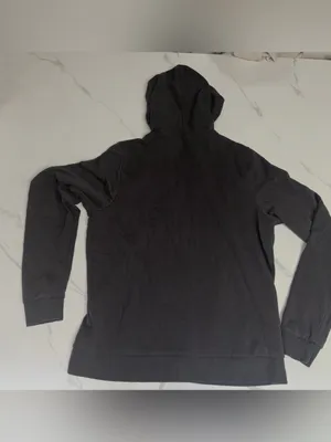 Marine Layer Charcoal Gray Full-Zip Hoodie Logo M thumbnail 7