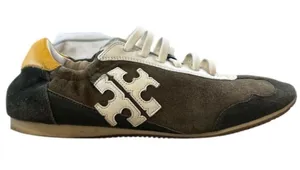 Tory Burch Retro Olive Suede Trainers Sneakers Size 9‎ thumbnail 1