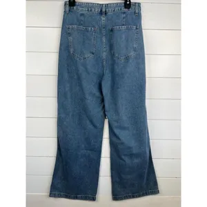 Cider Denim High Waisted Pleated Wide Leg Pants Size Medium NEW thumbnail 2