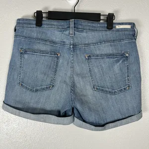 Pilcro and the Letterpress Anthropologie Denim Roll Up Stet Jean Shorts Size 30 thumbnail 2