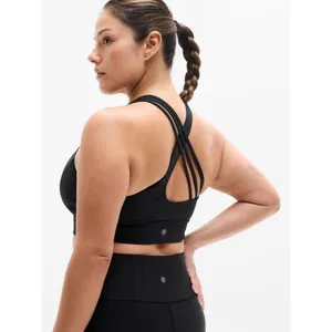 Athleta M Train Free Longline Sports Bra Black Medium D-DD thumbnail 4