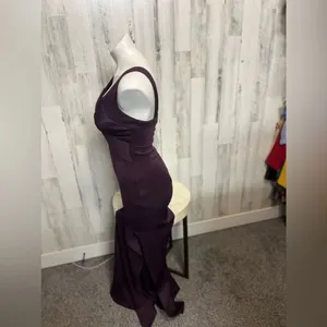 Windsor Purple Mermaid Evening Gown Size Small Formal Prom Dress Crisscross Bodi thumbnail 4